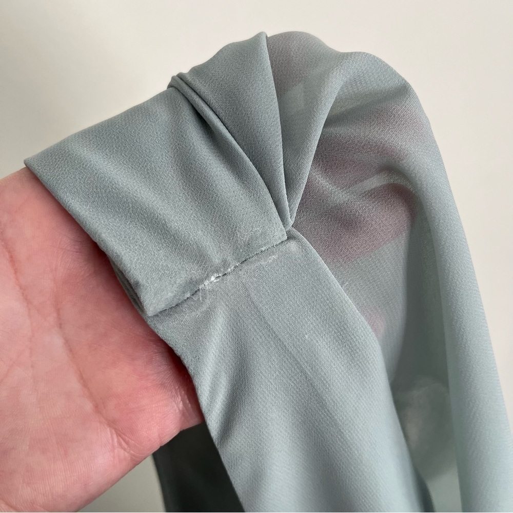 David’s Bridal Long Flutter Sleeve Bridesmaid Dress - Picture 11 of 13